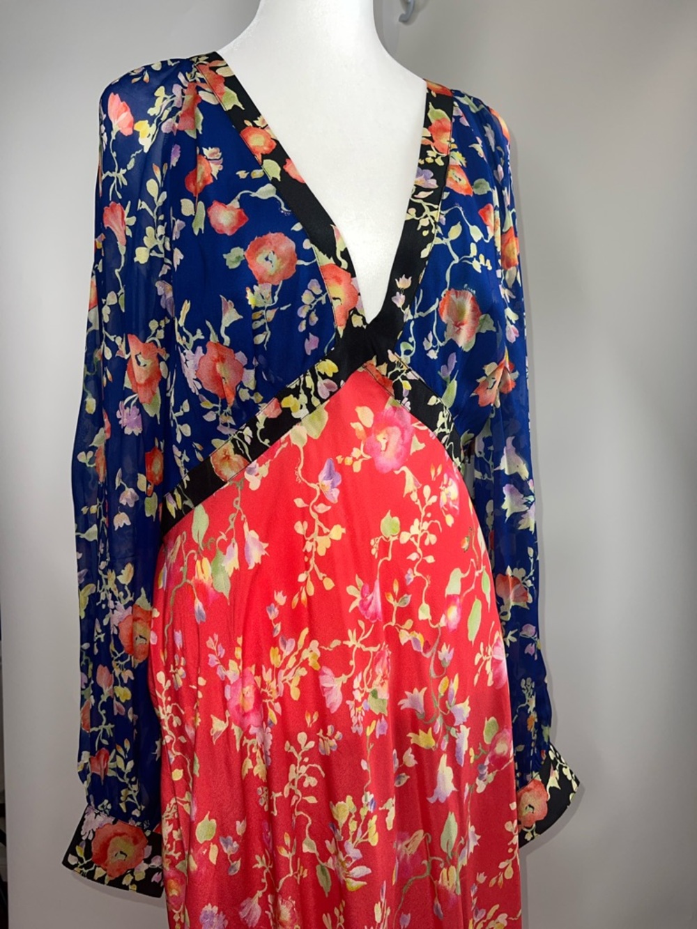 💙🧡NWT RIXO IN THE SPIRIT OF PALM BEACH AYLA MIDI DRESS IN SIZE XL - Picture 14 of 17
